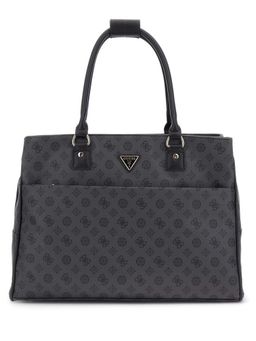 Guess - Charcoal Printed Wilder Shopper Tote Bag