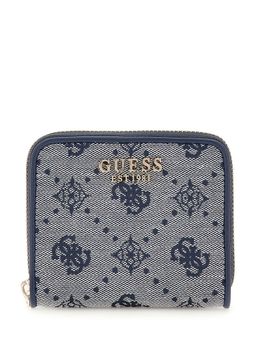 Guess - Navy Logo Printed Neda Zip Around Wallet (S)
