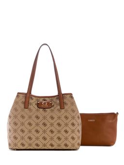 Guess - Latte Logo Printed Neda 2 In 1 Shoulder Bag with Pouch (Set of 2)
