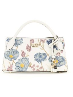 Guess - Multi Floral Sequins Zaria Girlfriend Satchel Bag with Detachable Strap (S)