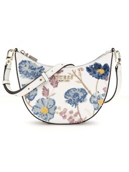 Guess - Floral Multi Sequins Zaria Mini Top Zip Shoulder Bag