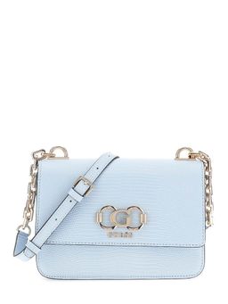 Guess - Misty Blue Textured Salinge Crossbody Bag