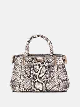 Guess - Natural Animal Printed Anadela Mini Satchel Bag with Detachable Strap