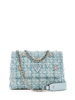 Guess - Misty Blue Embellished Everlee Mini Convertible Crossbody Bag