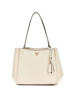 Guess - Off White Solid Talent Multi Comp Tote Bag
