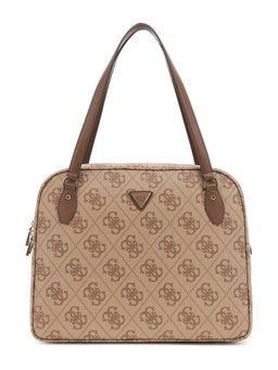 Guess - Brown Printed Berta Travel Shoulder Bag