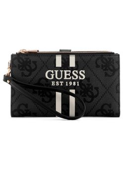 Guess - Coal Logo Printed Laurel Zip Organizer Wallet