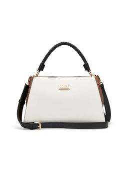 Guess - Vanilla Solid Averi Satchel Bag with Detachable Strap
