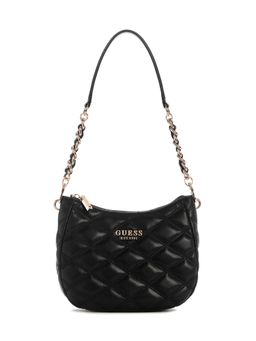 Guess - Black Solid Tamsin Top Zip Shoulder Bag