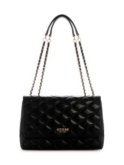 Guess - Black Solid Tamsin Convertible Crossbody Bag (L)