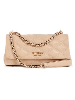 Guess - Light Beige Solid Tamsin Convertible Crossbody Bag