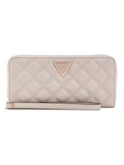 Guess - Taupe Textured Giully Zip Around Wallet (L)