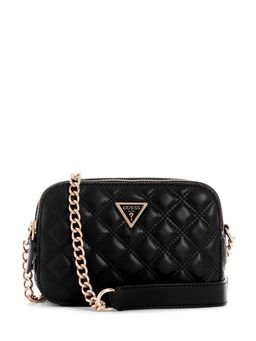 Guess - Black Solid Giully Camera Crossbody Bag