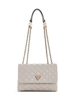 Guess - Grey Solid Giully Convertible Crossbody Bag