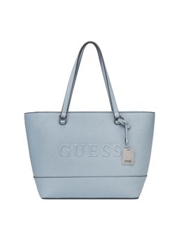 Guess - Blue Pale Denim Solid Haddington Carryall Tote Bag
