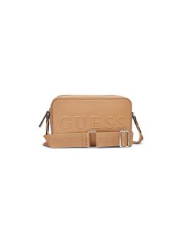 Guess - Camel Solid Haddington Mini Crossbody Bag