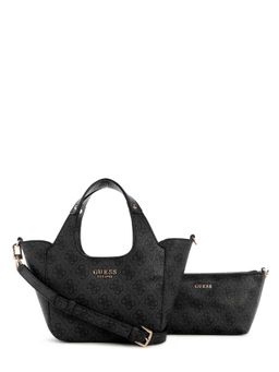 Guess - Coal Printed Calista 2 In 1 Mini Handbag and Pouch with Detachable Strap (Set of 2)