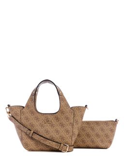 Guess - Latte Printed Calista 2 In 1 Mini Handbag and Pouch with Detachable Strap (Set of 2)