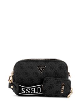 Guess - Coal Logo Printed Latona Camera Crossbody Bag with Pouch (Set orf 2)