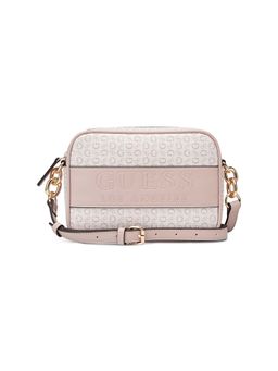 Guess - Blush Printed Devlon Camera Crossbody Bag