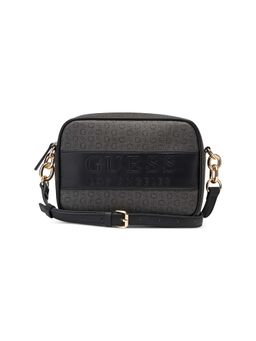 Guess - Charcoal Printed Devlon Camera Crossbody Bag