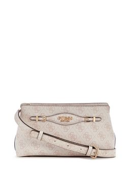 Guess - Rosewater Logo Printed Katya Top Zip Crossbody Bag