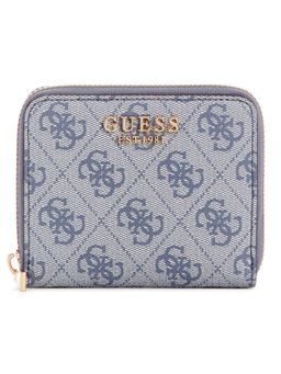 Guess - Slate Logo Printed Katya Zip Around Wallet (S)