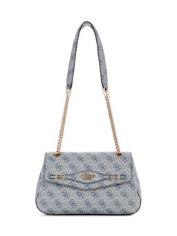 Guess - Slate Logo Printed Katya Convertible Flap Crossbody Bag