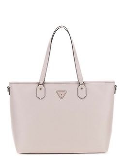 Guess - Beige Oak Solid Norom Tote Bag with Detachable Strap