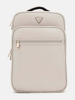 Guess - Beige Oak Solid Norom Zip Around Travel Backpack