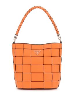 Guess - Orange Solid Maylee Bucket Bag with Detachable Strap
