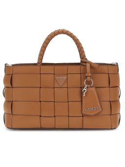 Guess - Caramel Solid Maylee Girlfriend Satchel Bag with Detachable Strap