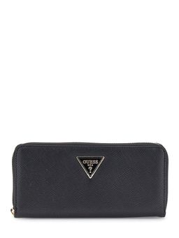 Guess - Black Textured Laurel Zip Around Wallet (L)