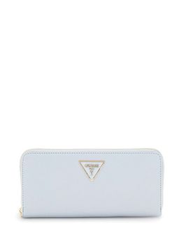 Guess - Misty Blue Textured Laurel Zip Around Wallet (L)