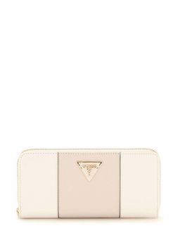 Guess - Taupe Colorblock Laurel Zip Around Wallet (L)