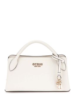 Guess - Off White Solid Fedana Girlfriend Satchel Bag with Detachable Strap (S)