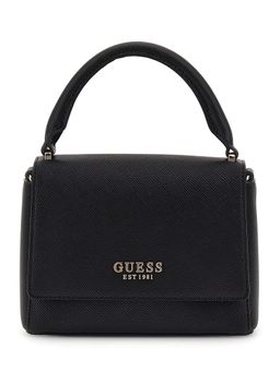 Guess - Black Textured Fedana Top Handle Sling Bag