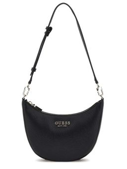 Guess - Black Textured Fedana Mini Top Zip Shoulder Bag