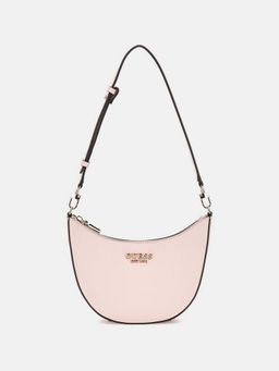 Guess - Light Rose Textured Fedana Mini Top Zip Shoulder Bag