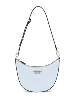 Guess - Powder Blue Textured Fedana Mini Top Zip Shoulder Bag