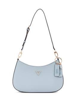Guess - Misty Blue Textured Noelle Top Zip Shoulder Bag