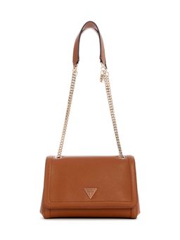 Guess - Tan Textured Noelle Convertible Crossbody Bag