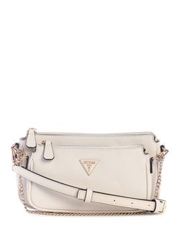 Guess - Off White Textured Noelle Pouch Crossbody Bag