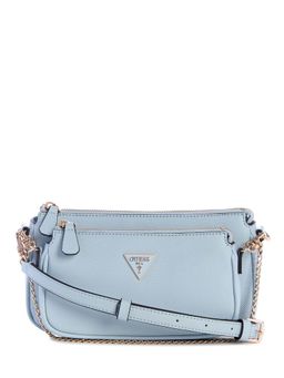 Guess - Misty Blue Textured Noelle Pouch Crossbody Bag