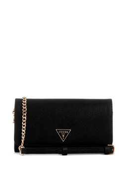 Guess - Black Textured Noelle Organizer Crossbody Bag