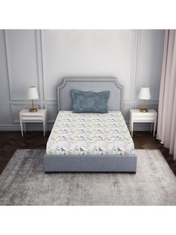 SPACES - 100% Cotton Printed Bedsheet for Double Bed with 2 Pillow Cover (Set of 3)