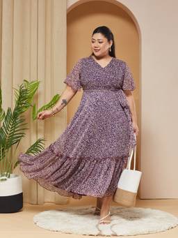 Miss Chase - Women Multi-Color Floral Chiffon Dress