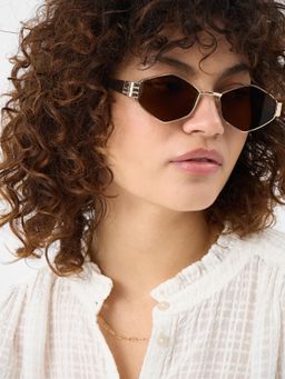 Accessorize London - Women'S Oval Metal Sunglasses-Ma-10009193891