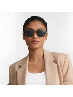 VOX - Unisex Rectangular Frame Polarised and Uv Protected Lens Sunglasses-Vx002 (60)