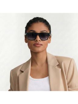 VOX - Unisex Grey Sqaure Frame Polarised and Uv Protected Lens Sunglasses-Vx006 (51)